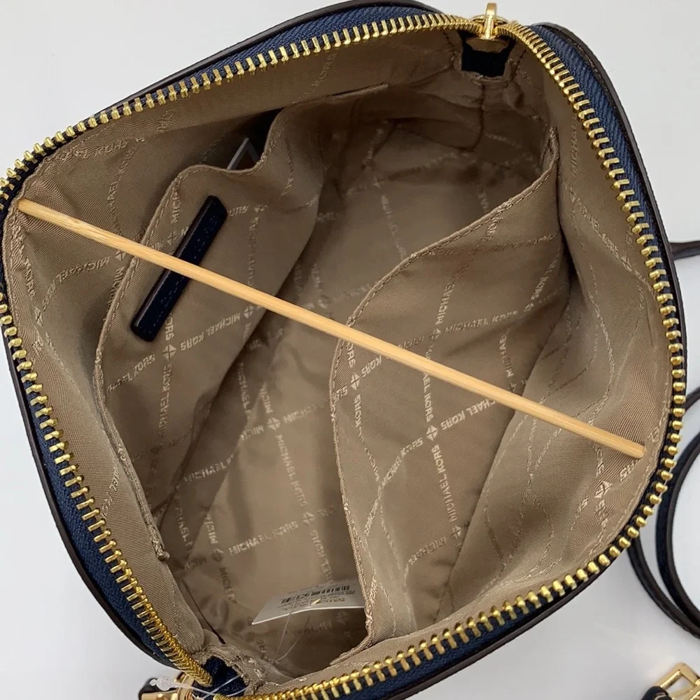 MICHAEL KORS JET SET TRAVEL DOME XCROSS XBODY NAVY COLOR